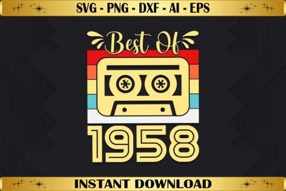 Best of 1958 Birthday Gifts Vintage: Graphics & T-Shirt Designs