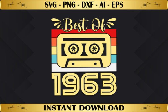 Best of 1963 Vintage Graphics & T-Shirt Designs