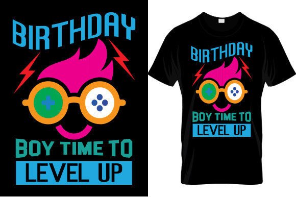 BIRTHDAY BOY TIME T-Shirt Graphics Design