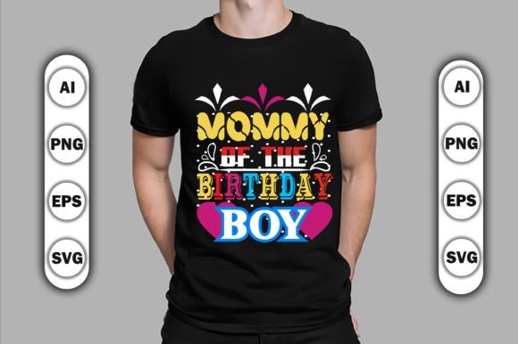 Mom of the Birthday Girl Graphics & T-Shirt Designs