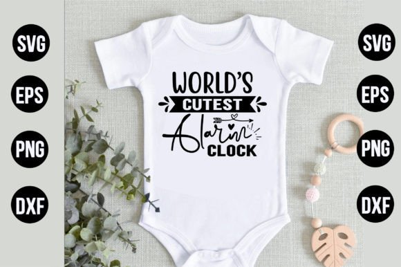 World’s Cutest Alarm Clock Graphics for T-Shirt Designs